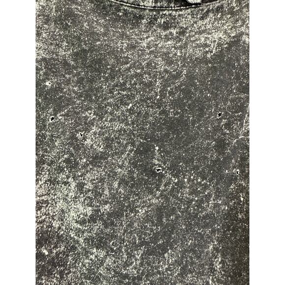 Bravado Guns N Roses Distressed Acid Wash Graphic Band Tee Sz L Cropped Lace Up - Picture 5 of 7